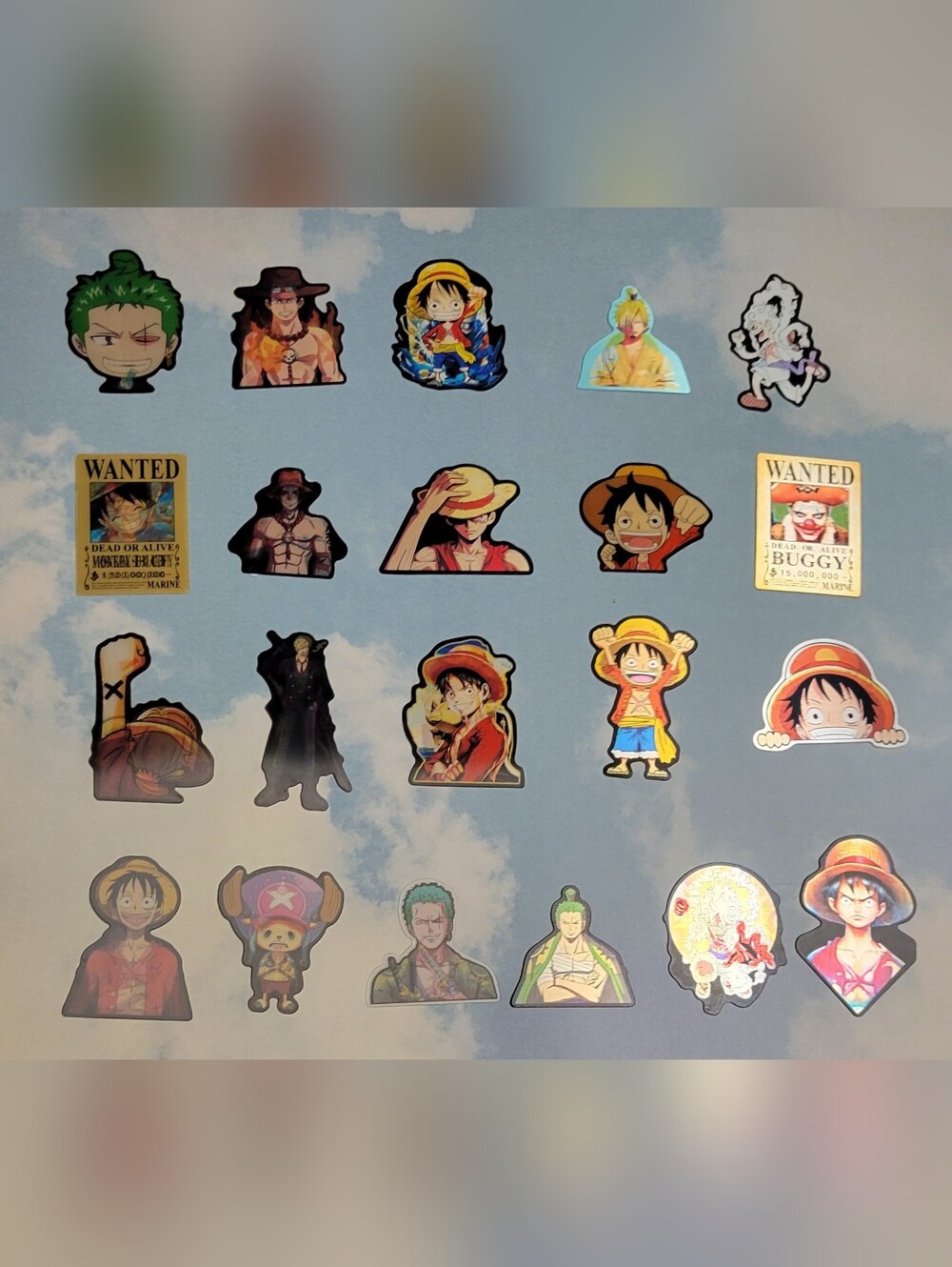 One Piece 3D Stickers Set Of 5 - Picture 8 of 10